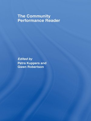 cover image of The Community Performance Reader